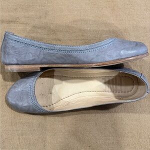 Frye Women's Metallic Gray Ballet Flats